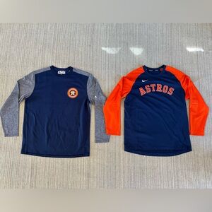 Houston Astros Long Sleeve BP Tops - Team Issued